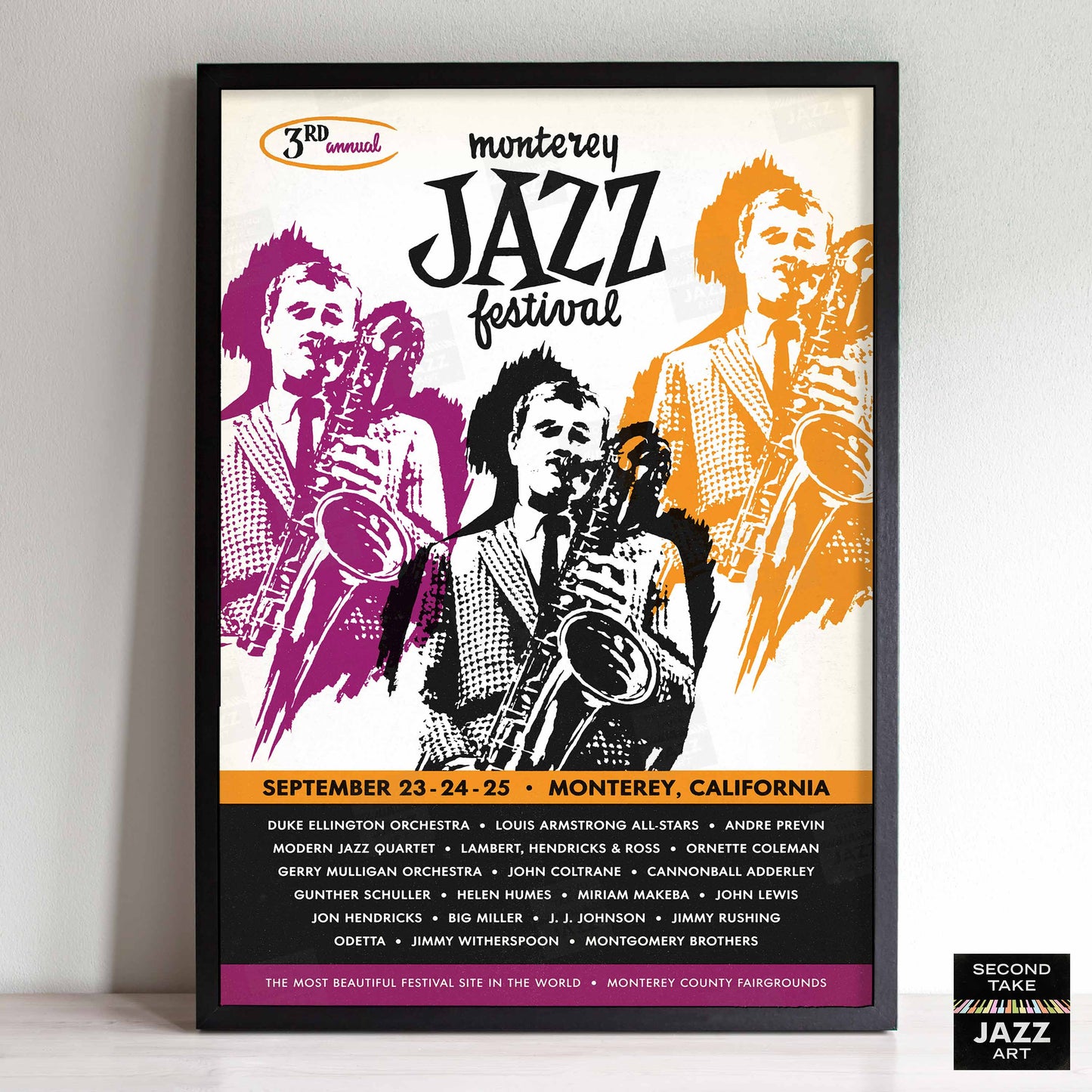 1960 Monterey Jazz Festival jazz poster - Monterey, California