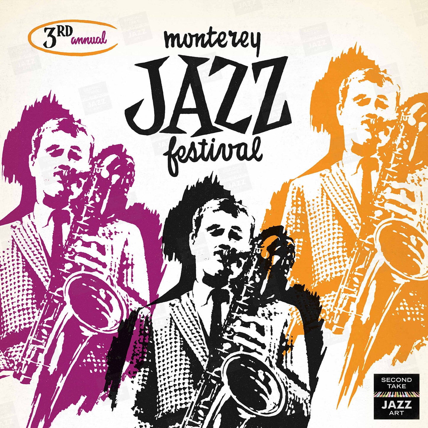 1960 Monterey Jazz Festival jazz poster - Monterey, California