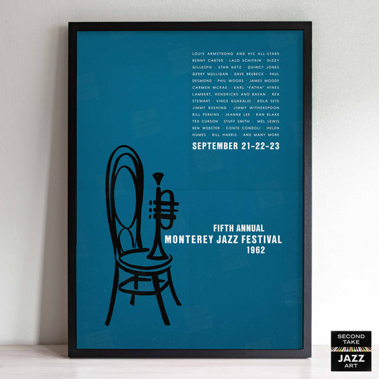 1962 Monterey Jazz Festival jazz poster - Monterey, California