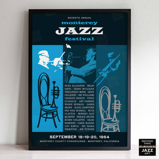 1964 Monterey Jazz Festival jazz poster - Monterey, California