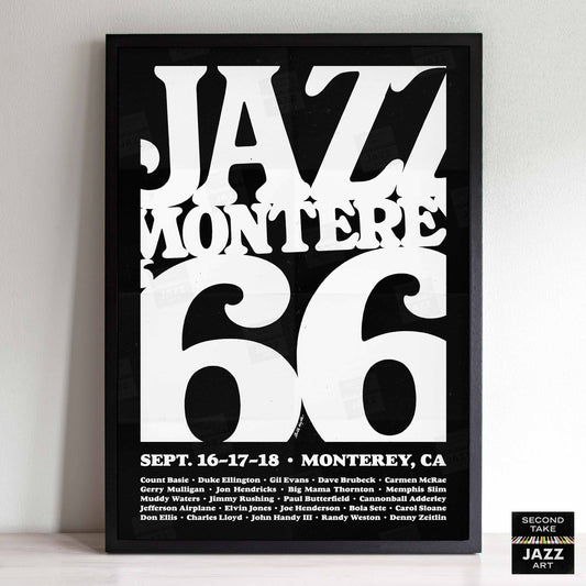 1966 Monterey Jazz Festival jazz poster - Monterey, California