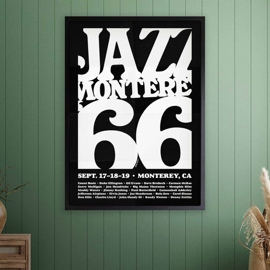 1966 Monterey Jazz Festival jazz poster - Monterey, California