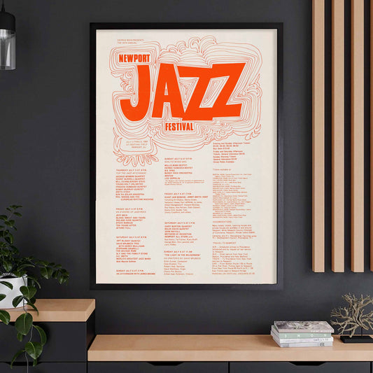 1969 Newport Jazz Festival jazz poster - Newport, Rhode Island