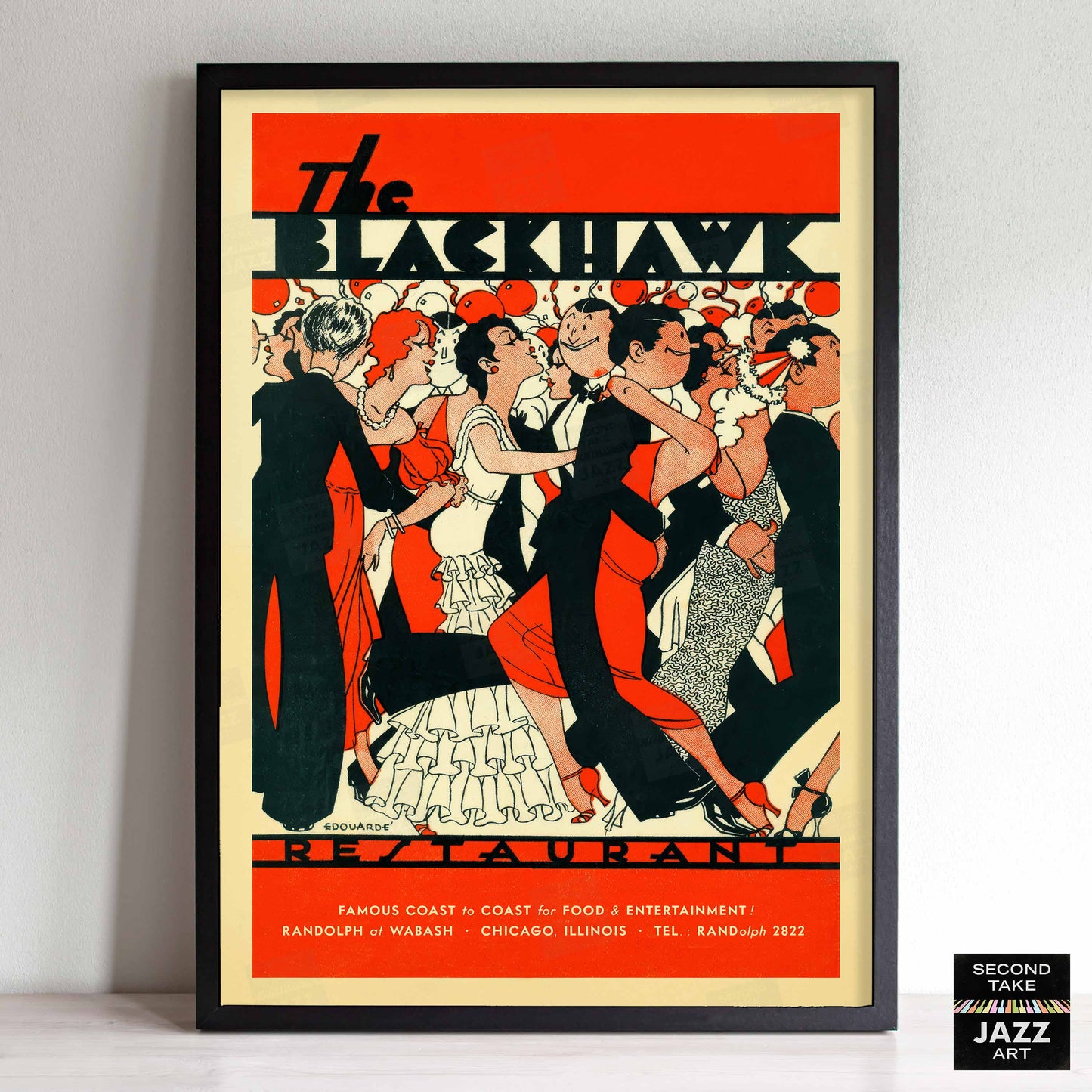 Blackhawk jazz poster - Chicago - 1930s