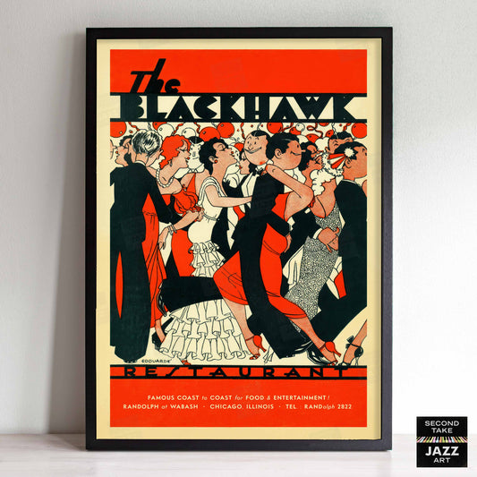 Blackhawk jazz poster - Chicago - 1930s