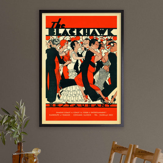 Blackhawk jazz poster - Chicago - 1930s