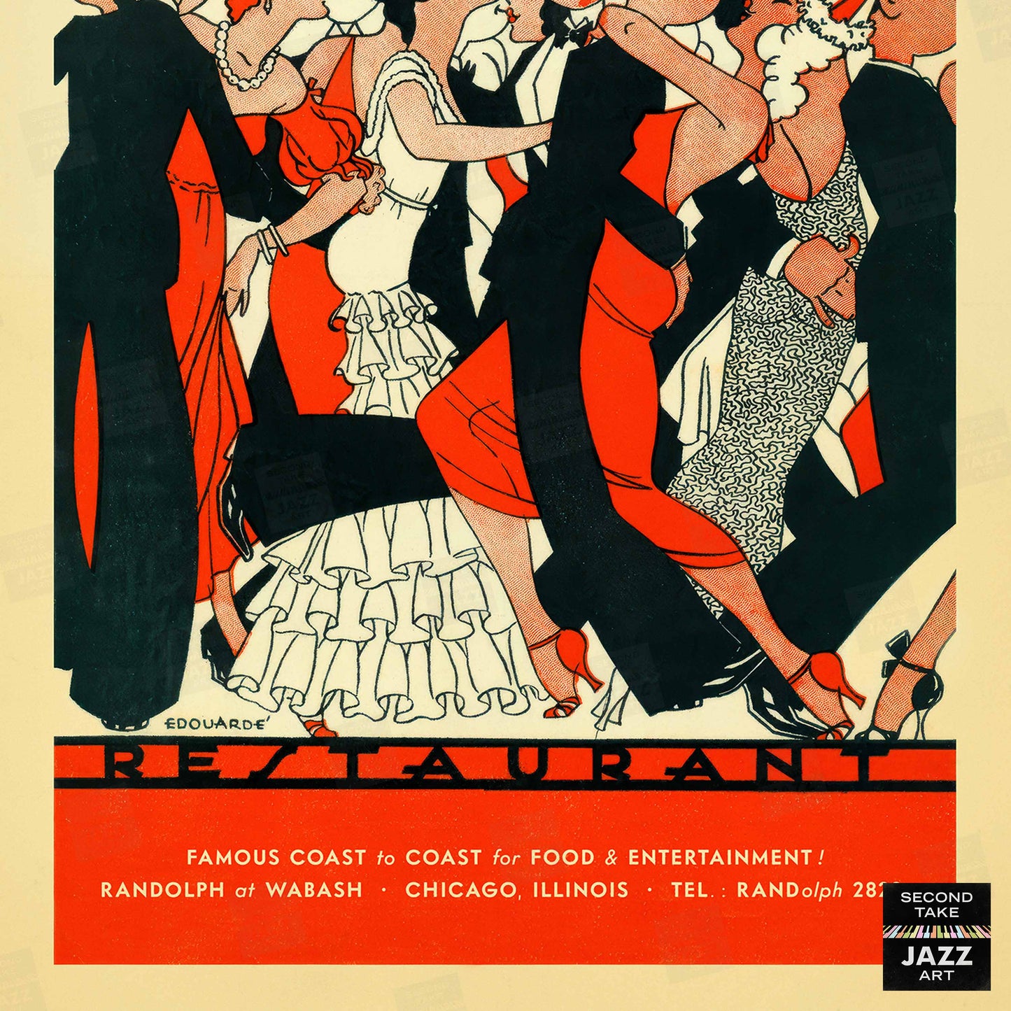Blackhawk jazz poster - Chicago - 1930s