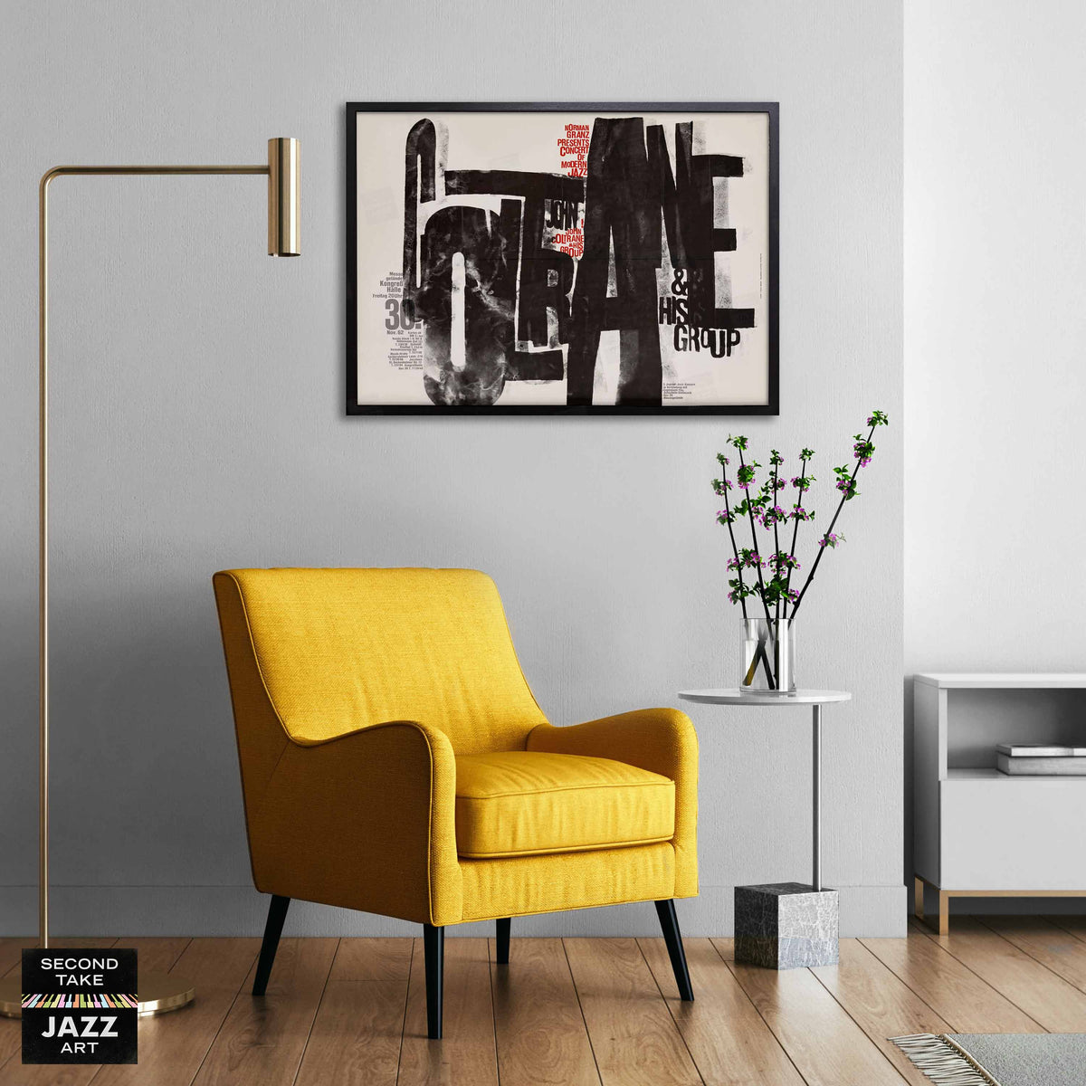John Coltrane jazz poster - Frankfurt - 1962 (horizontal)