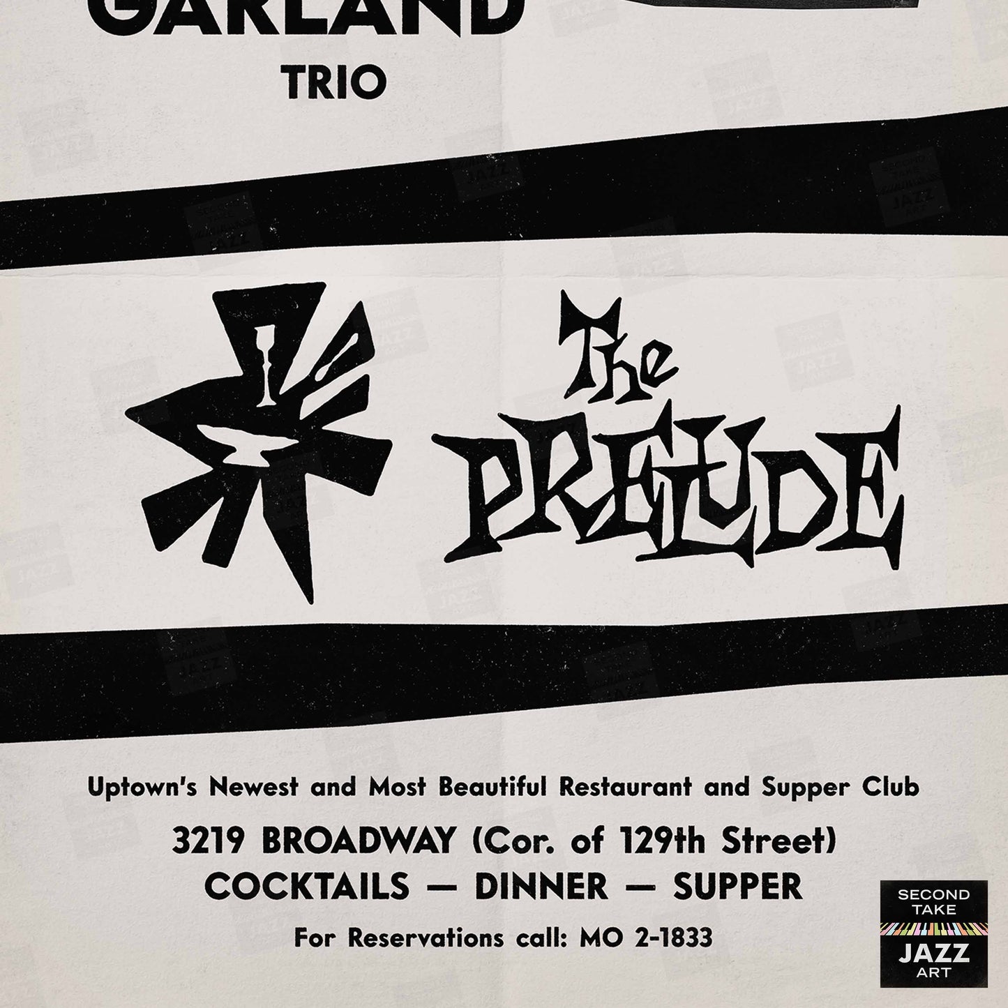 Red Garland jazz poster - Live at The Prelude - 1959