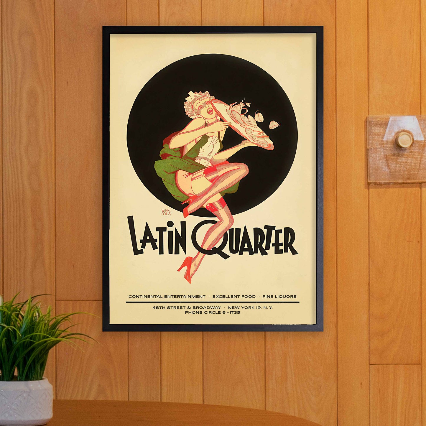 Latin Quarter jazz poster - Times Square - New York - 1940s-50s