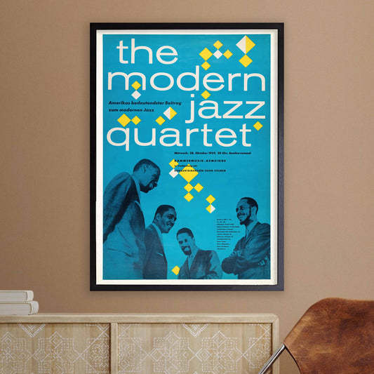 Modern Jazz Quartet jazz poster - Hanover, Germany - 1959