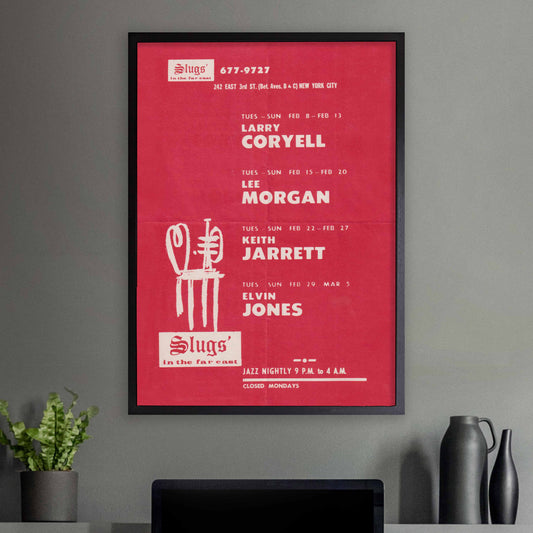 Lee Morgan jazz poster - Last Night at Slugs' - 1972