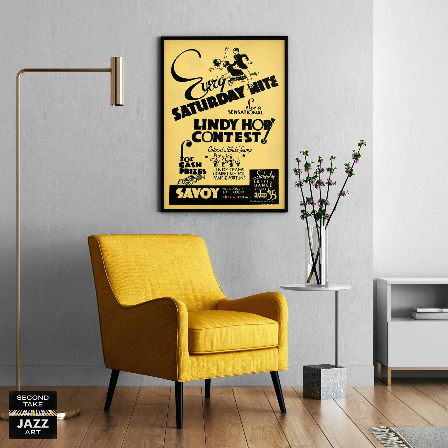 Savoy jazz poster - Lindy Hop Contest - Harlem - New York - 1930s-40s