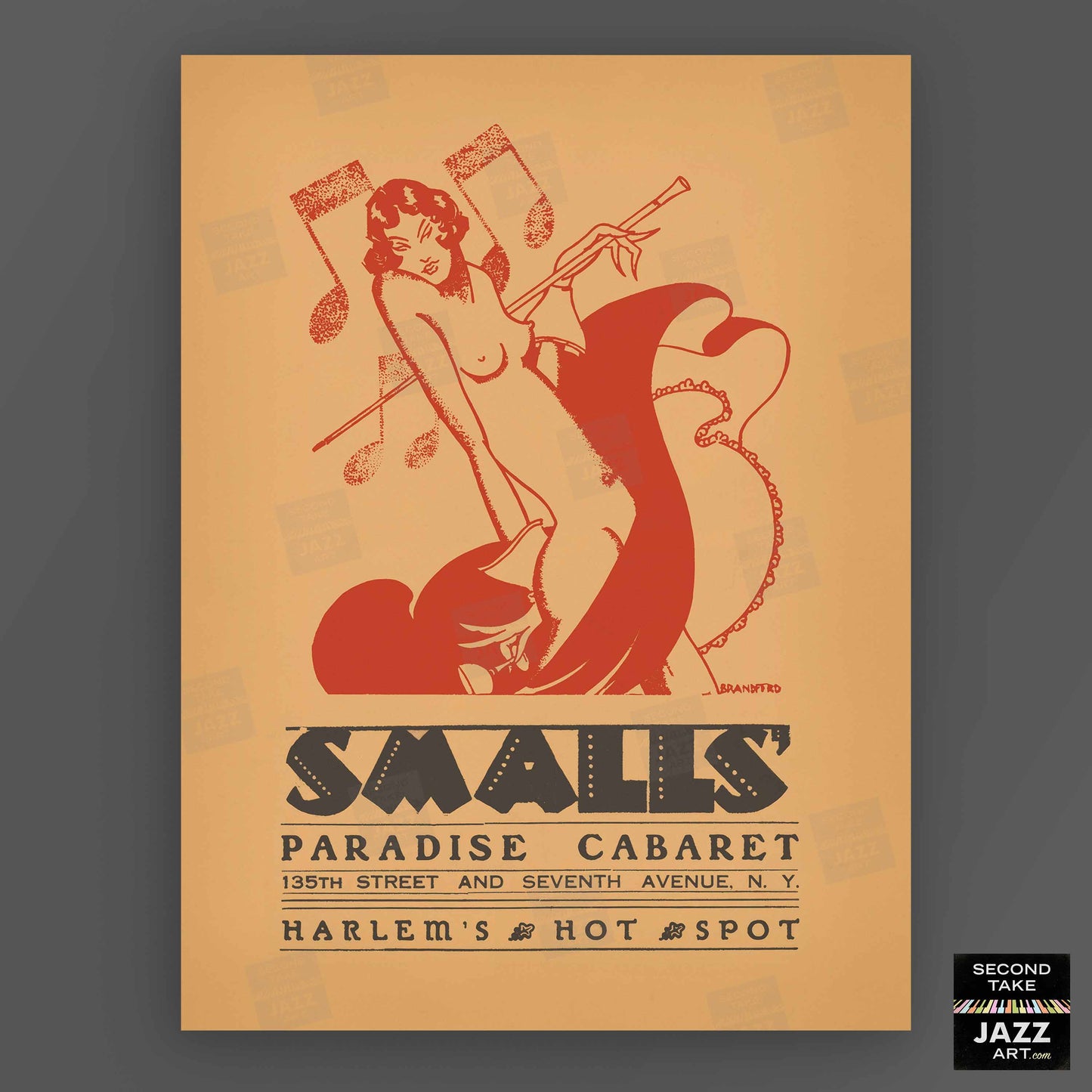 Smalls Paradise jazz poster - Harlem - New York - 1930s-40s