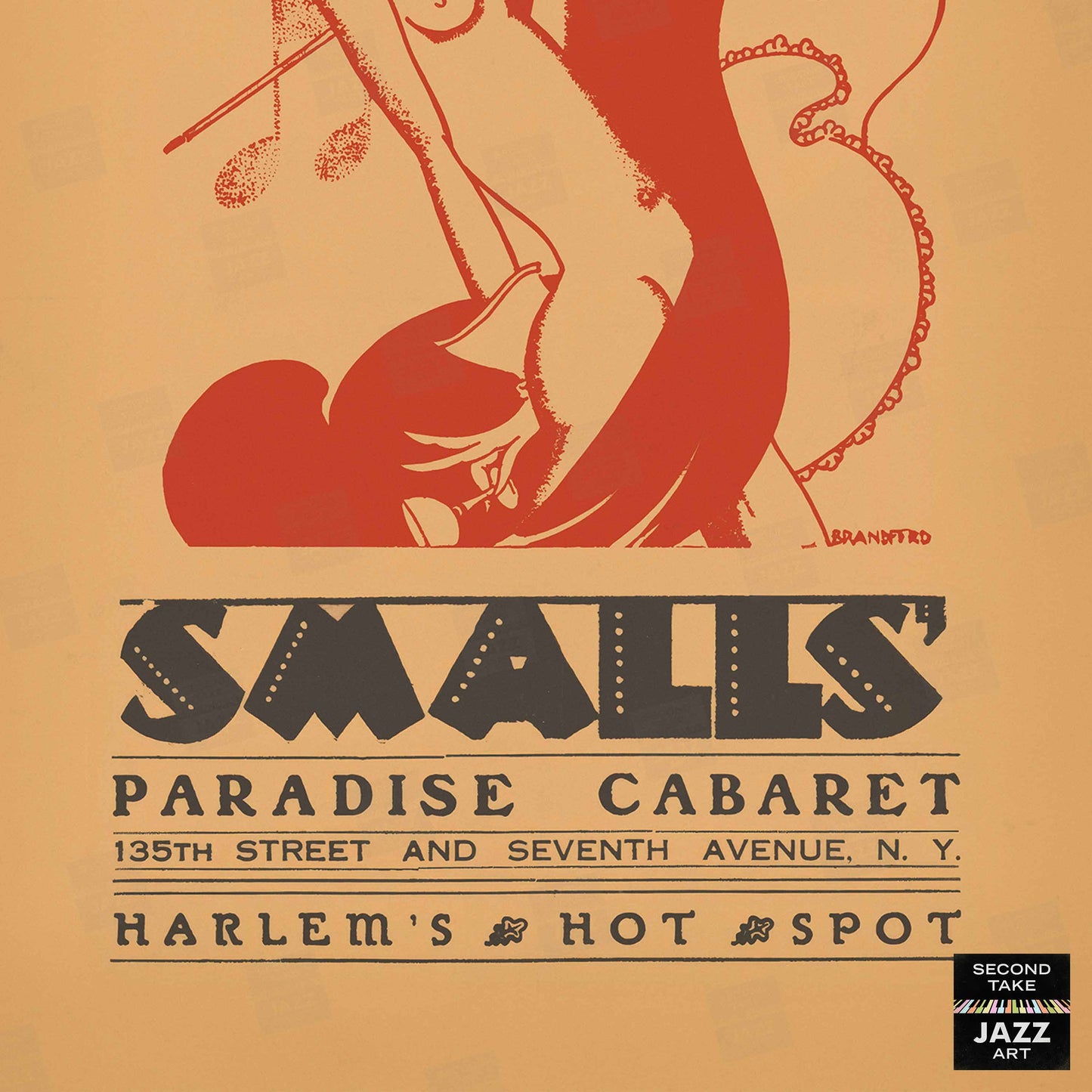 Smalls Paradise jazz poster - Harlem - New York - 1930s-40s