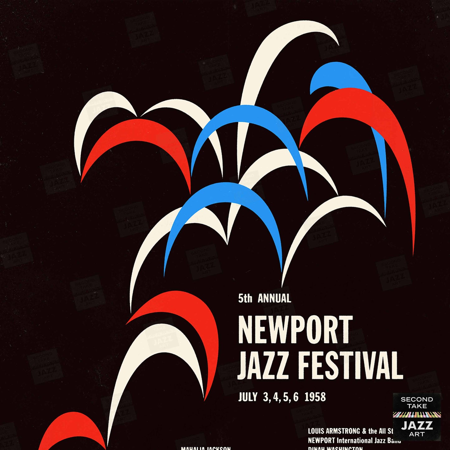 1958 Newport Jazz Festival jazz poster - Jazz on a Summer's Day - Newport, Rhode Island