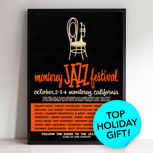 1959 Monterey Jazz Festival jazz poster - Monterey, California