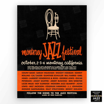 1959 Monterey Jazz Festival jazz poster - Monterey, California