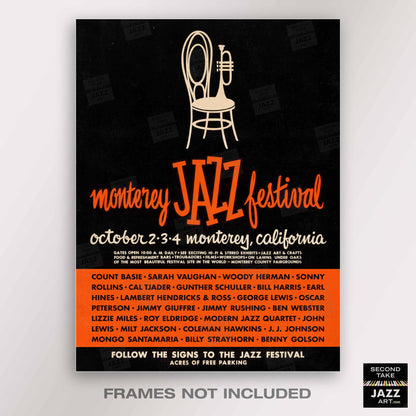 1959 Monterey Jazz Festival jazz poster - Monterey, California