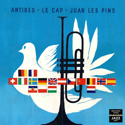 1960 Jazz-à-Juan European Jazz Festival jazz poster - Mingus at Antibes - Juan-les-Pins, Antibes, Côte d'Azur, France