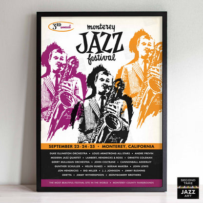 1960 Monterey Jazz Festival jazz poster - Monterey, California