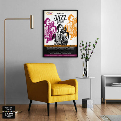 1960 Monterey Jazz Festival jazz poster - Monterey, California