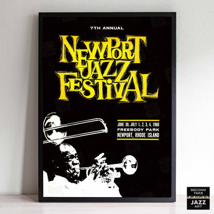 1960 Newport Jazz Festival jazz poster - Nina Simone at Newport - Newport, Rhode Island