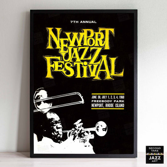 1960 Newport Jazz Festival jazz poster - Nina Simone at Newport - Newport, Rhode Island