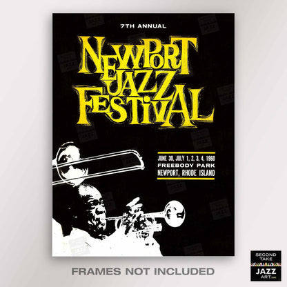 1960 Newport Jazz Festival jazz poster - Nina Simone at Newport - Newport, Rhode Island