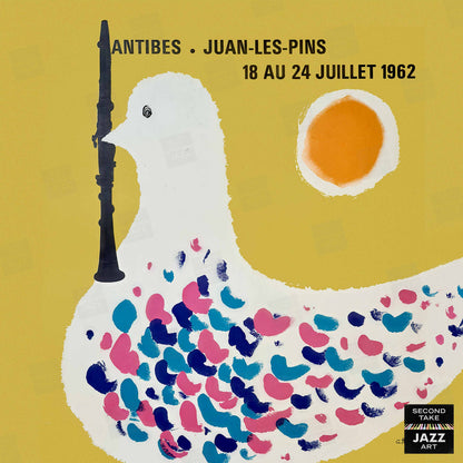 1962 Jazz-à-Juan International Jazz Festival jazz poster - Juan-les-Pins, Antibes, Côte d'Azur, France