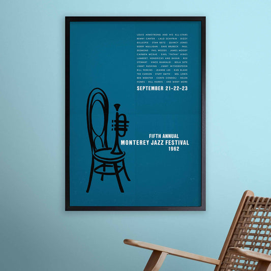 1962 Monterey Jazz Festival jazz poster - Monterey, California