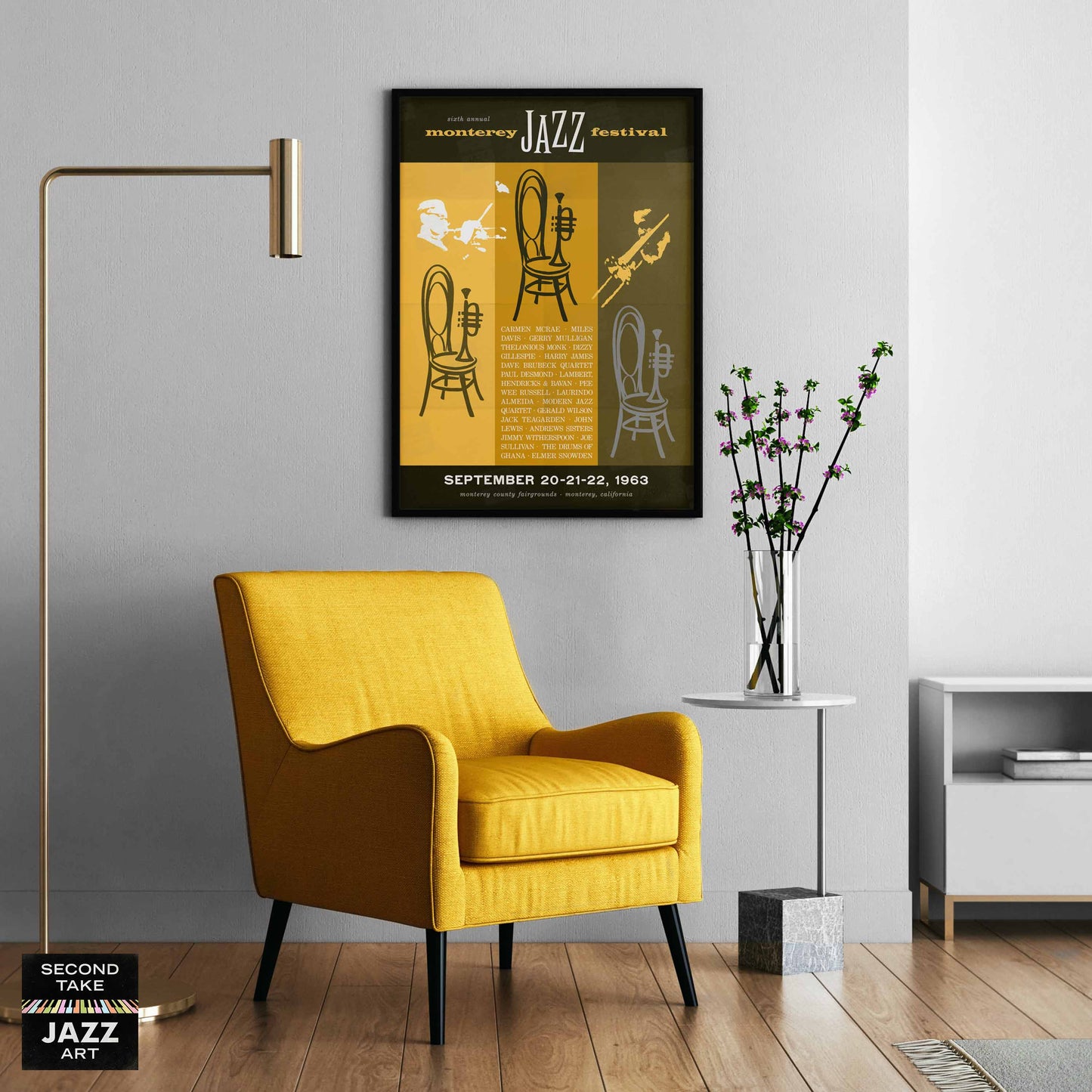 1963 Monterey Jazz Festival jazz poster - Monterey, California