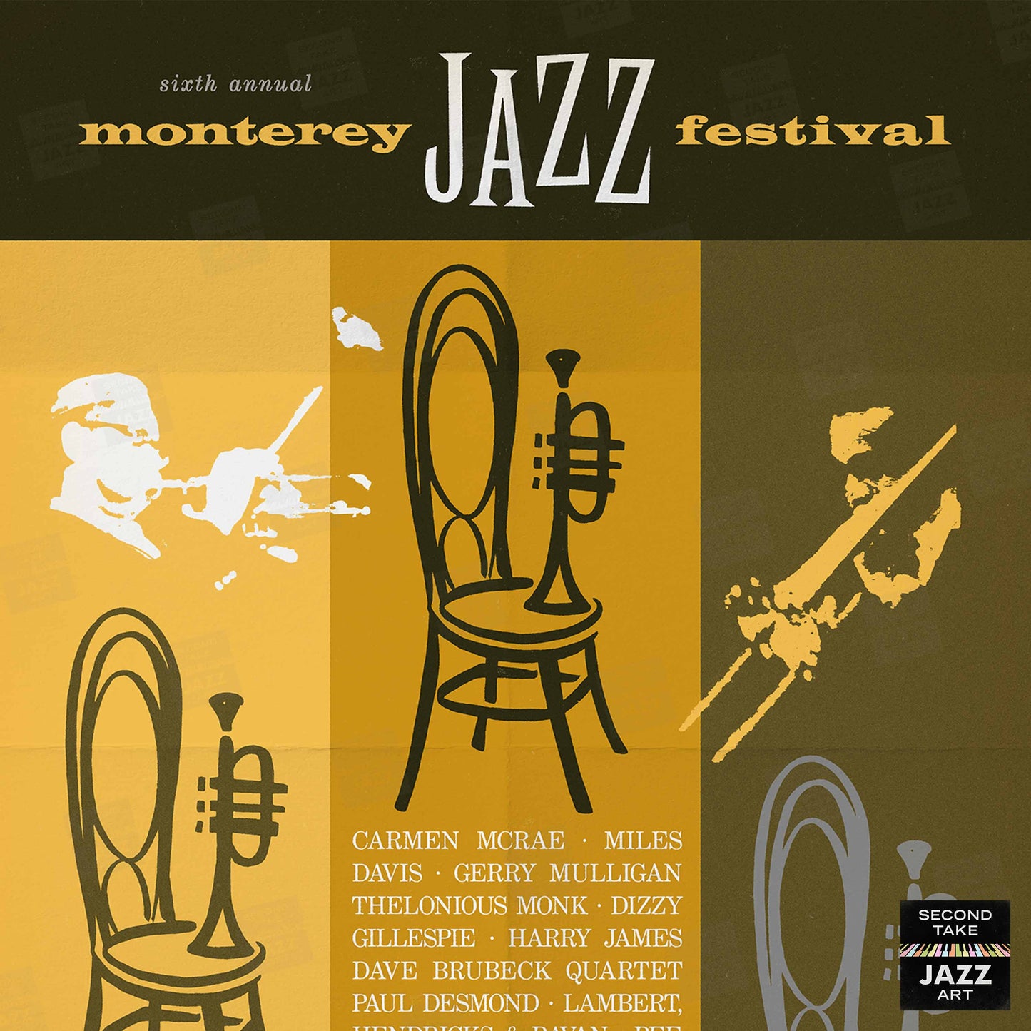 1963 Monterey Jazz Festival jazz poster - Monterey, California