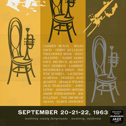 1963 Monterey Jazz Festival jazz poster - Monterey, California