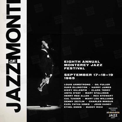 1965 Monterey Jazz Festival jazz poster - Monterey, California