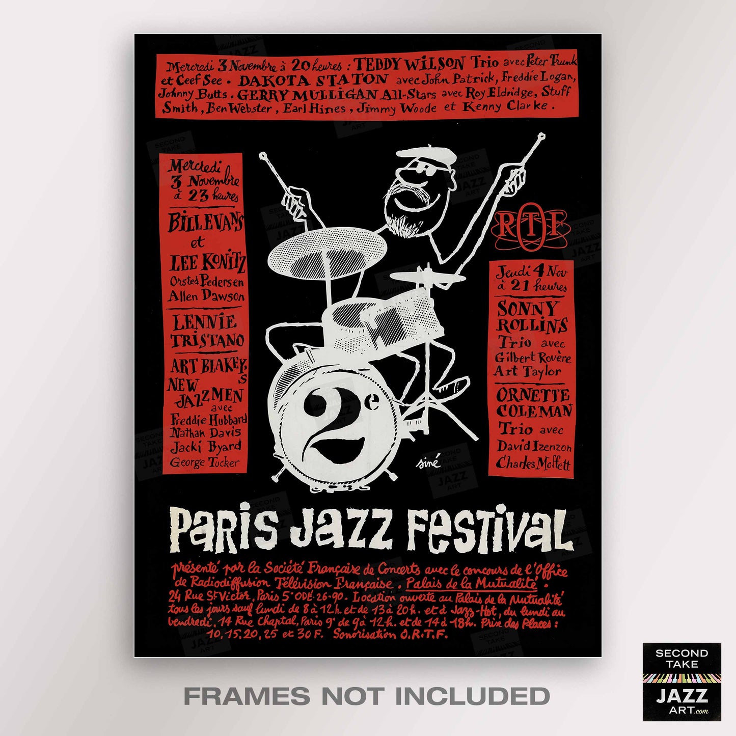 1965 Paris Jazz Festival jazz poster - Paris, France