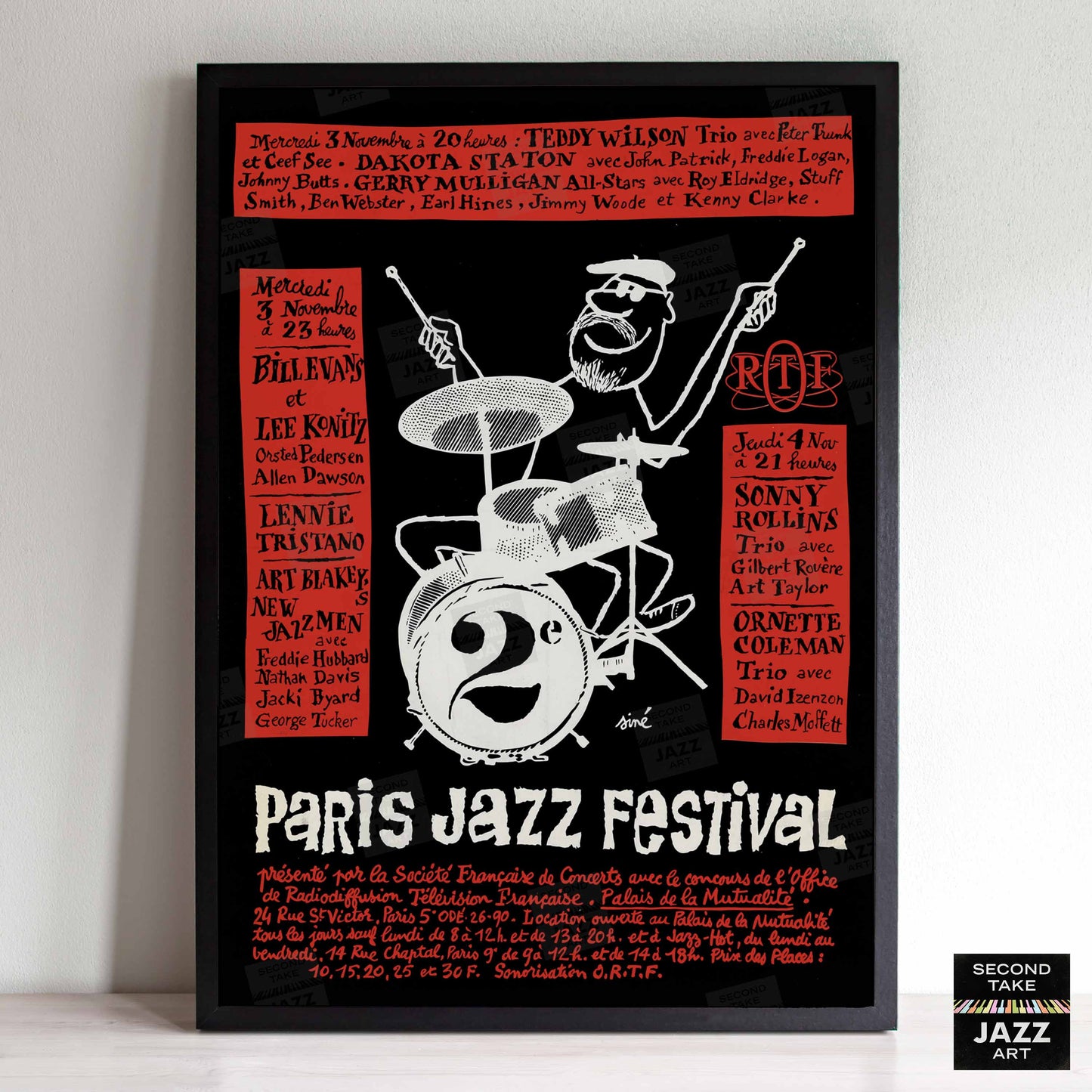 1965 Paris Jazz Festival jazz poster - Paris, France