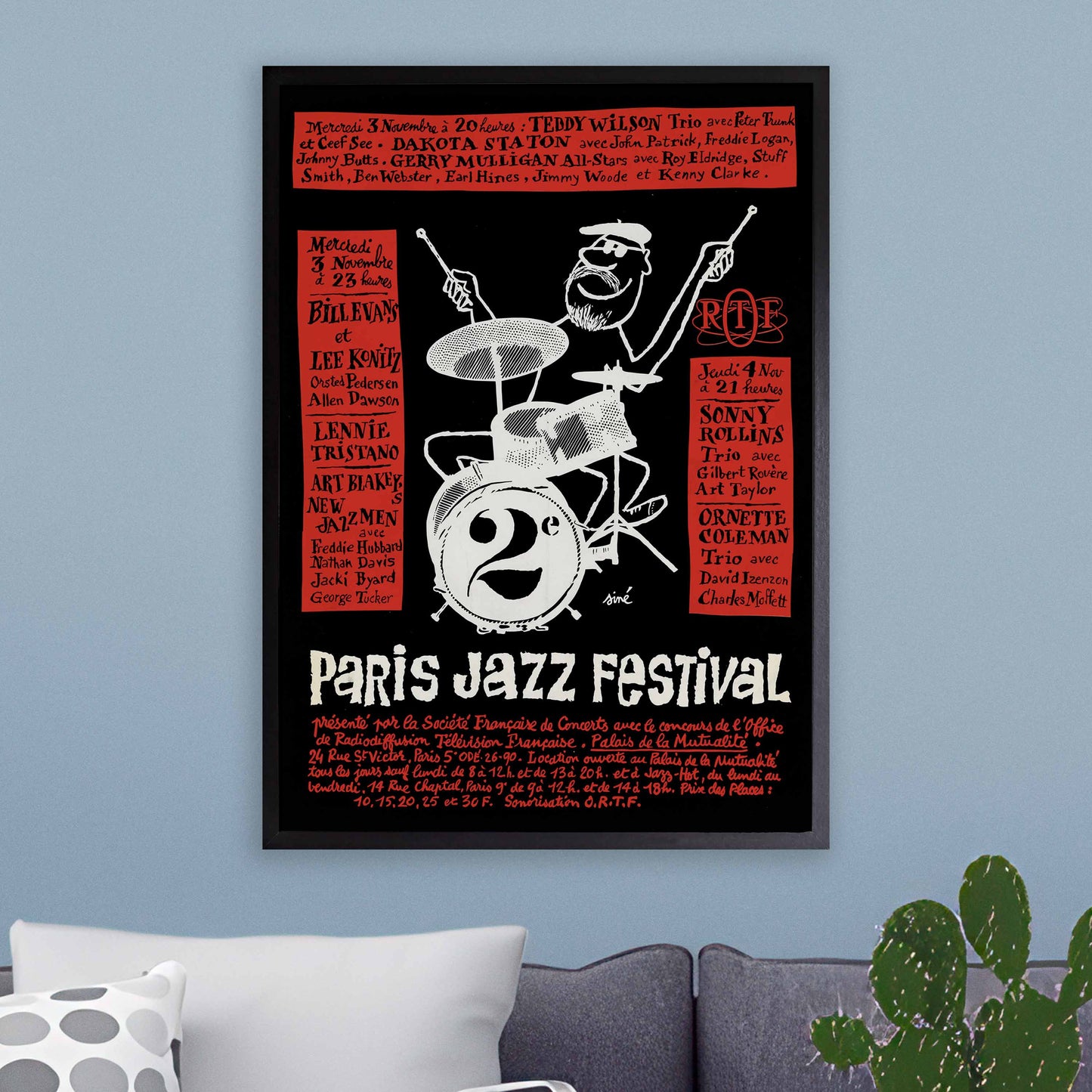 1965 Paris Jazz Festival jazz poster - Paris, France