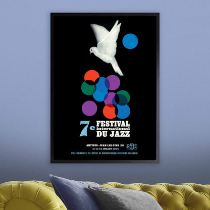 1966 Jazz-à-Juan International Jazz Festival jazz poster - Ella and Duke at the Côte d'Azur - Juan-les-Pins, Antibes, Côte d'Azur, France