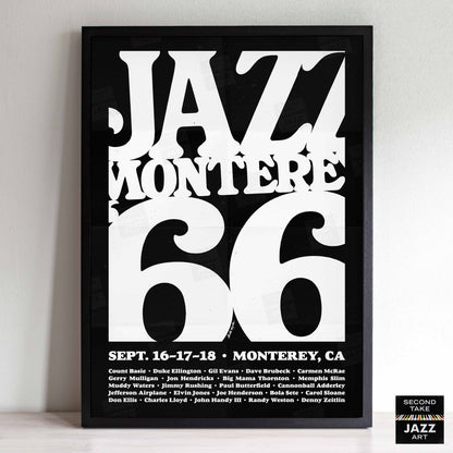 1966 Monterey Jazz Festival jazz poster - Monterey, California