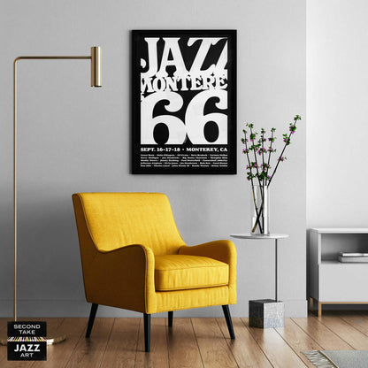 1966 Monterey Jazz Festival jazz poster - Monterey, California
