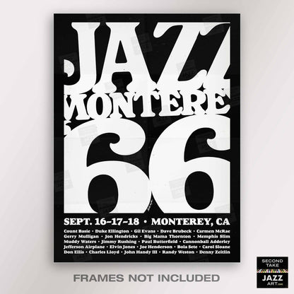 1966 Monterey Jazz Festival jazz poster - Monterey, California