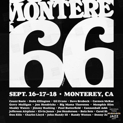 1966 Monterey Jazz Festival jazz poster - Monterey, California