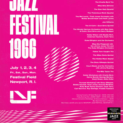 1966 Newport Jazz Festival jazz poster - Newport, Rhode Island