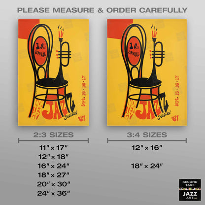 1967 Monterey Jazz Festival jazz poster - Monterey, California