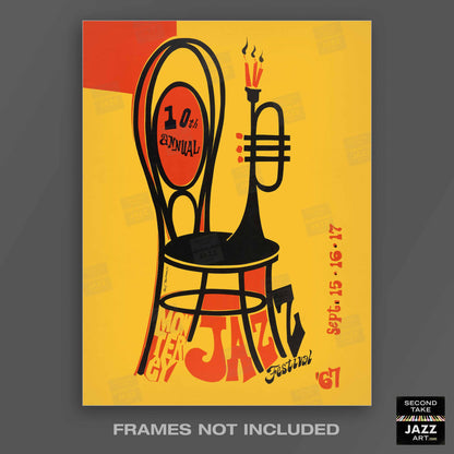 1967 Monterey Jazz Festival jazz poster - Monterey, California