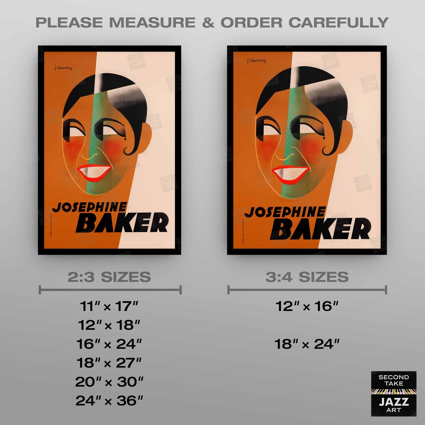 Josephine Baker jazz poster - Paris, France - 1931