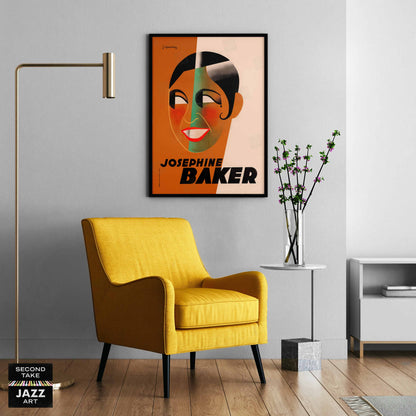 Josephine Baker jazz poster - Paris, France - 1931