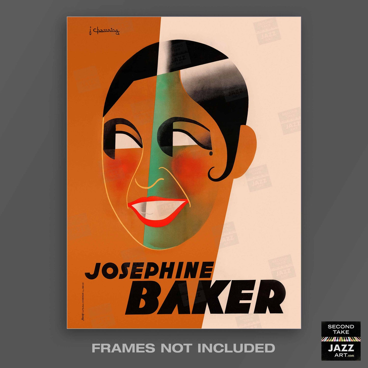 Josephine Baker jazz poster - Paris, France - 1931