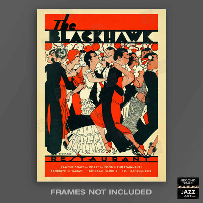 Blackhawk jazz poster - Chicago - 1930s
